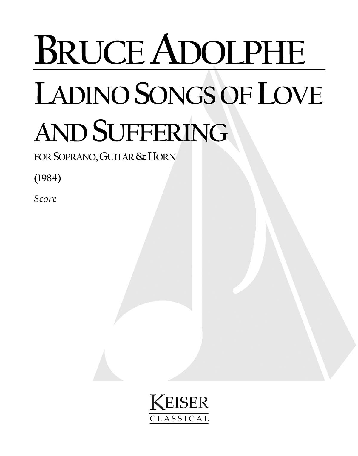 The Ladino Songbook (Soprano with Chamber Ensemble)
