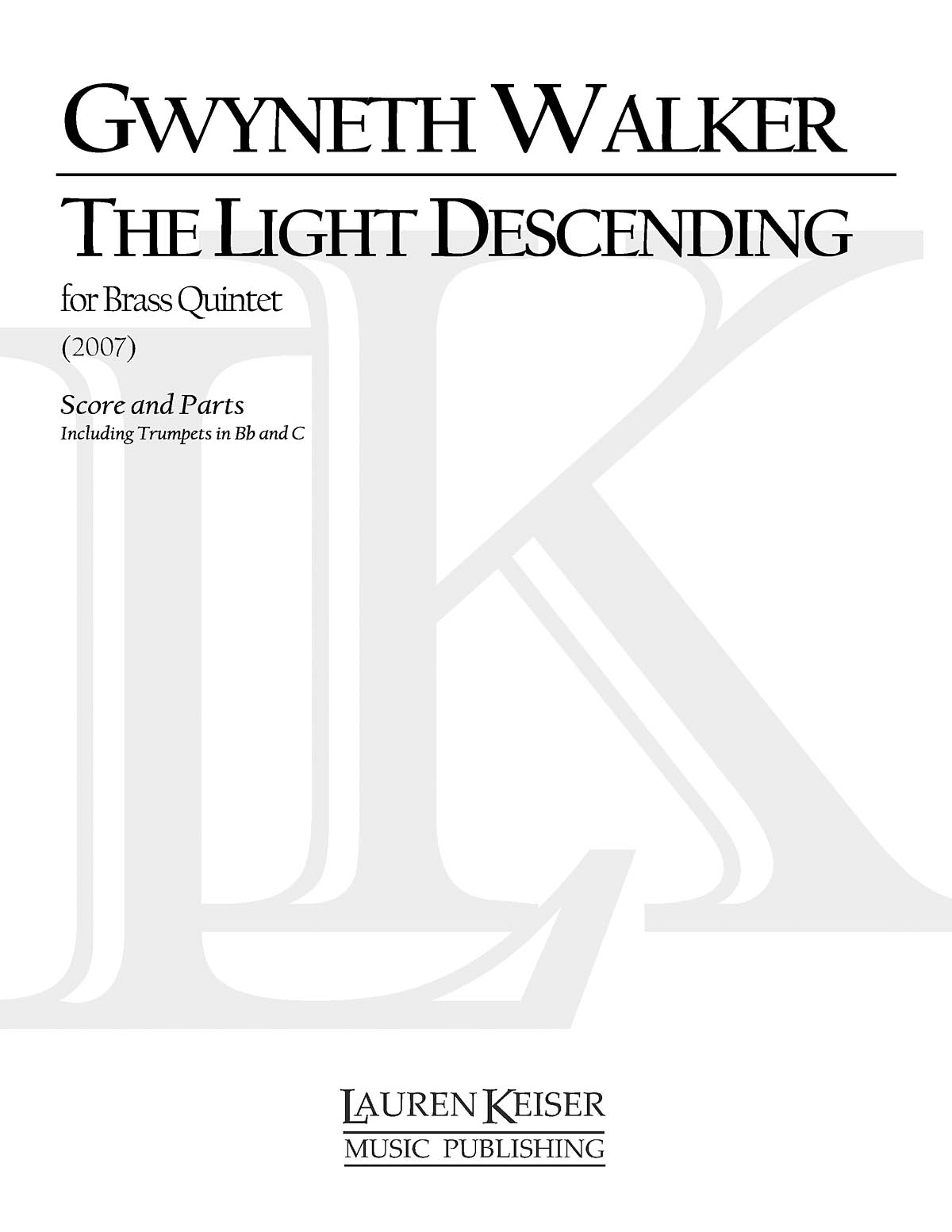 The Light Descending(for Brass Quintet)