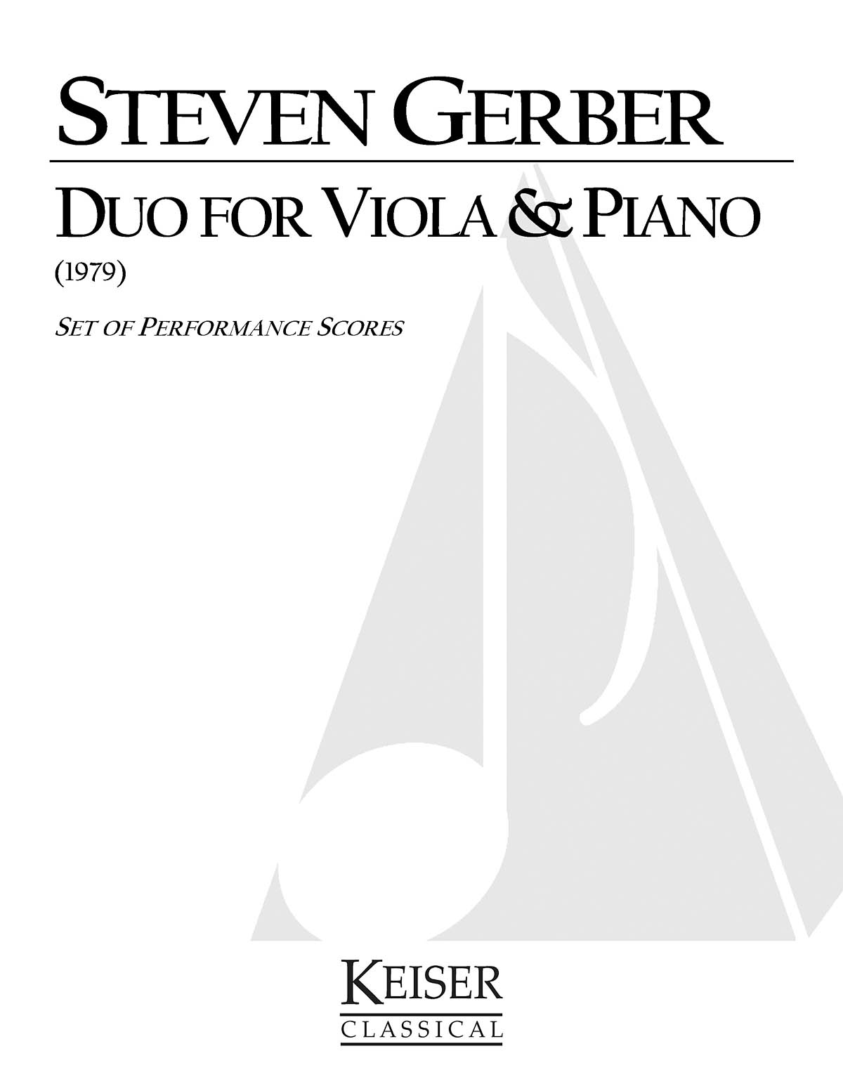 Duo for Viola and Piano