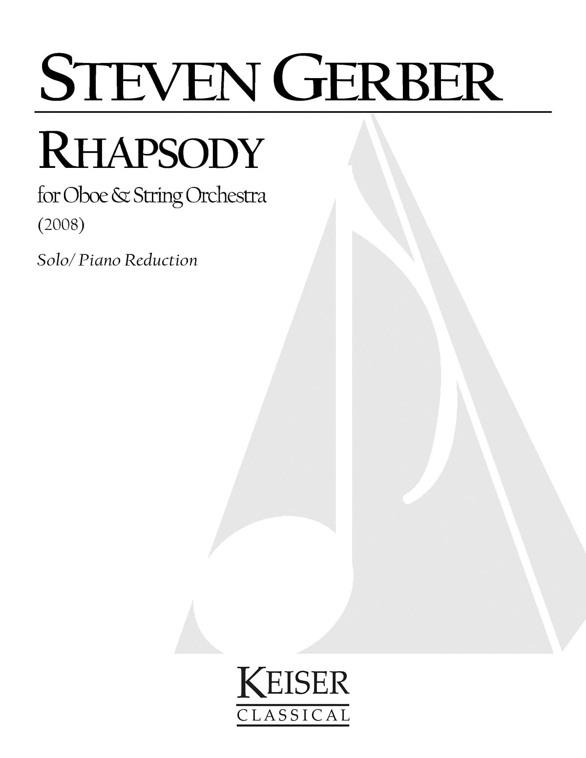 Rhapsody for Oboe and Strings