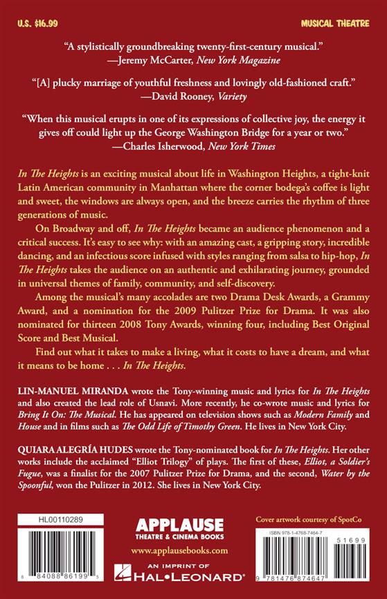 In the Heights(The Complete Book and Lyrics of the Broadway Musical)