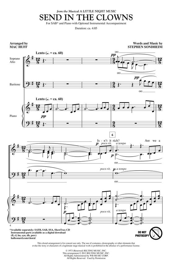 Send in the Clowns(from A Little Night Music)