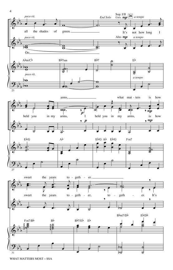 What Matters Most (SSA)