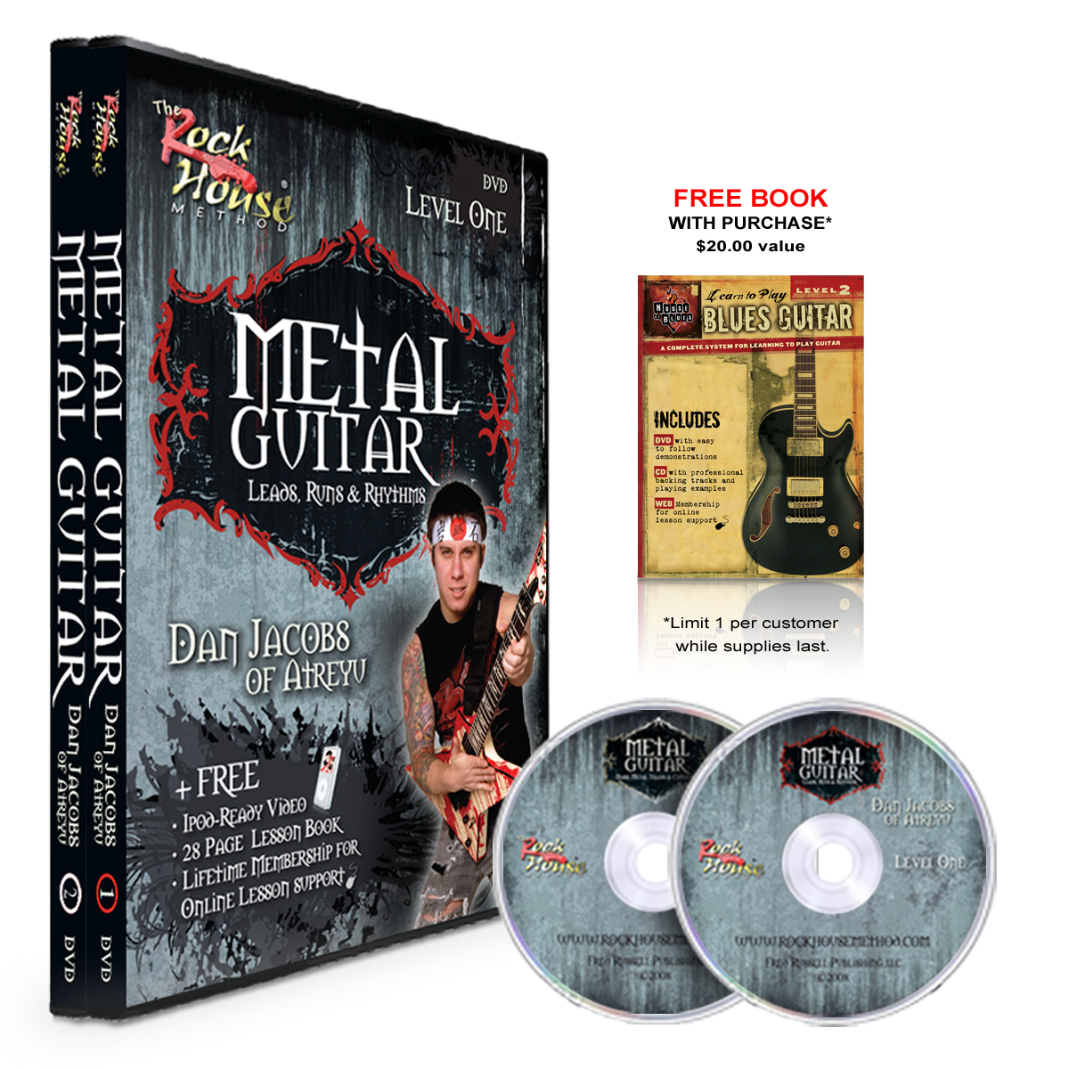 Dan Jacobs of Atreyu DVD Collection(Leads, Runs & Rhythms 2-DVD Set)