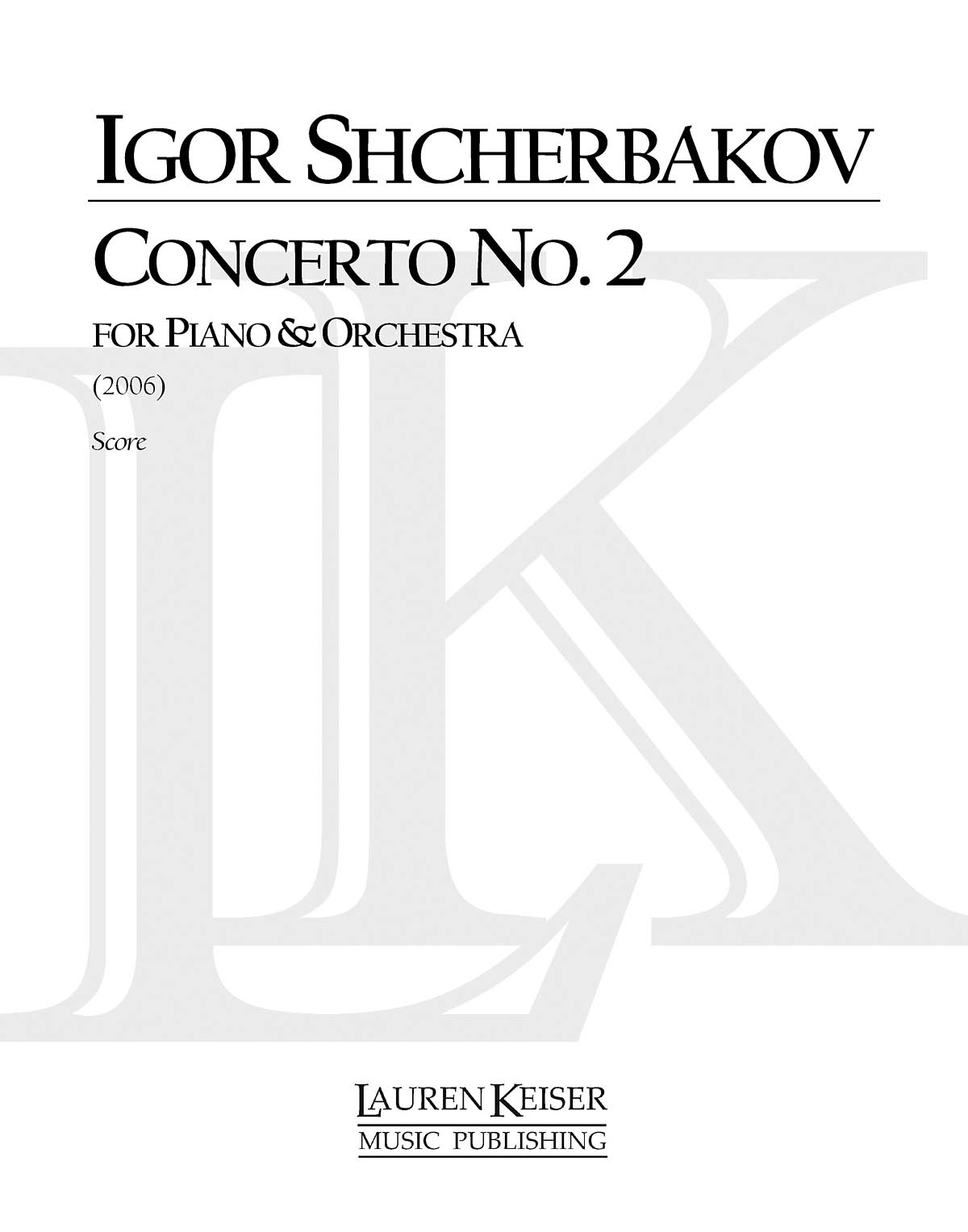 Concerto No. 2 for Piano and Strings