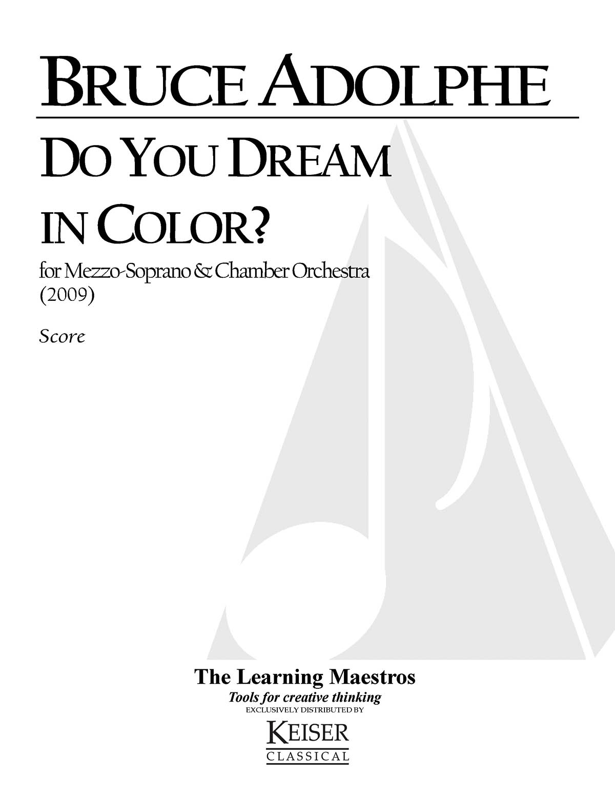 Do You Dream in Color