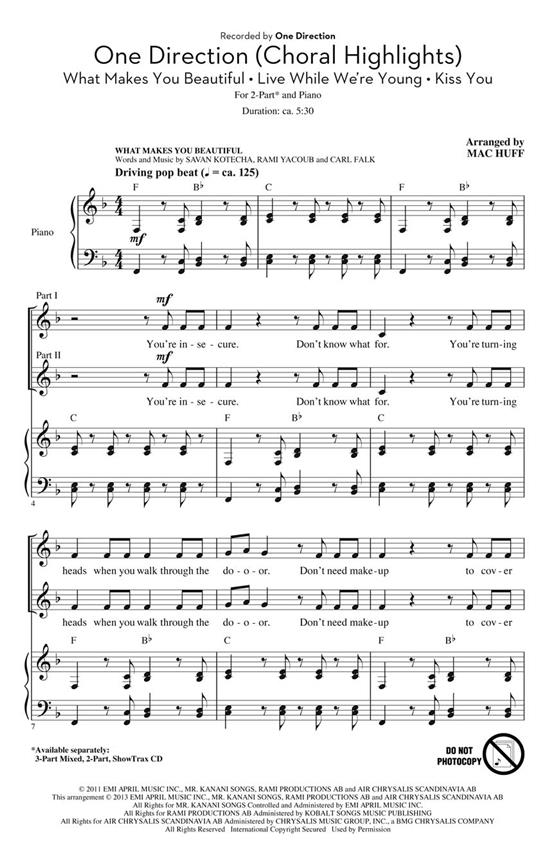 One Direction(Choral Highlights)