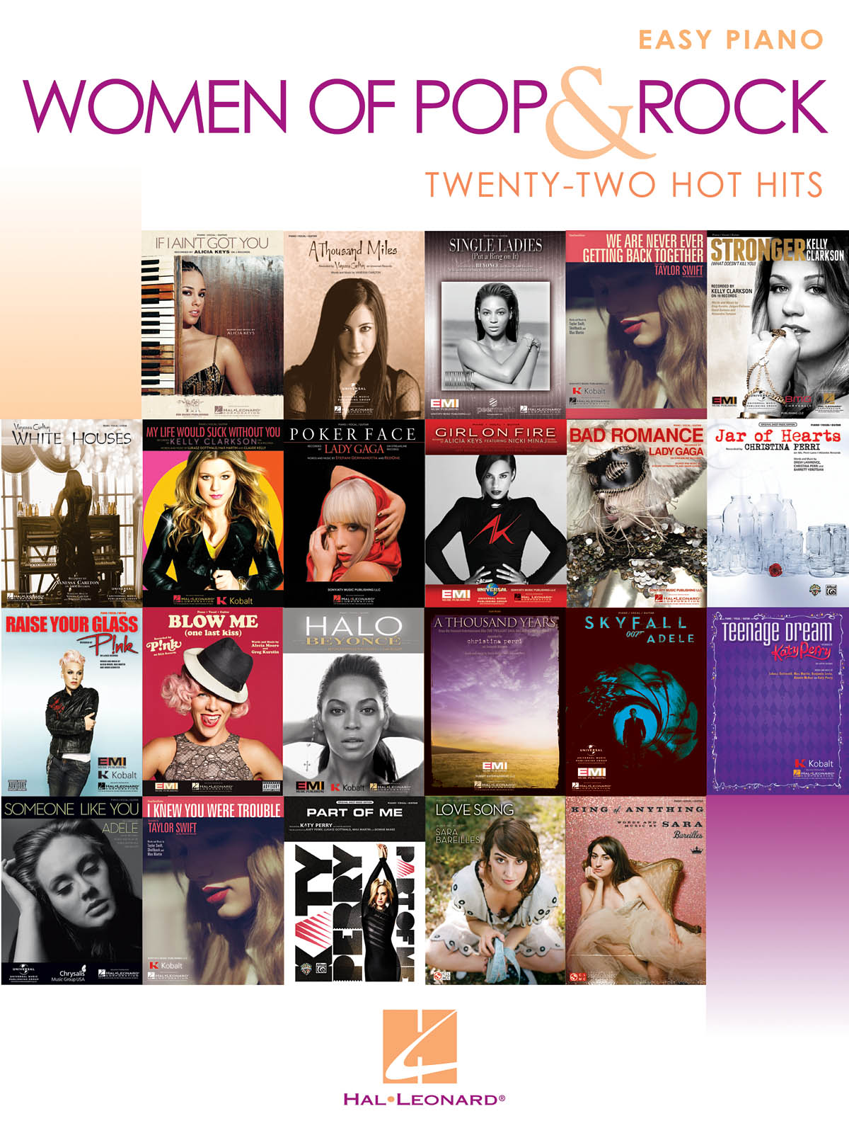 Women Of Pop And Rock: Easy Piano - 22 Hot Hits