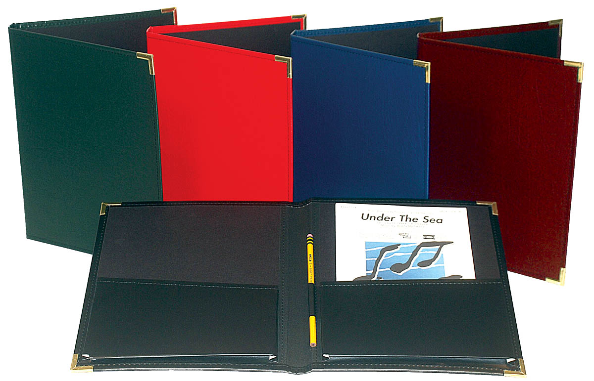 Choral Rehearsel Folder - Red(9 x 12 with Gusset Pockets)