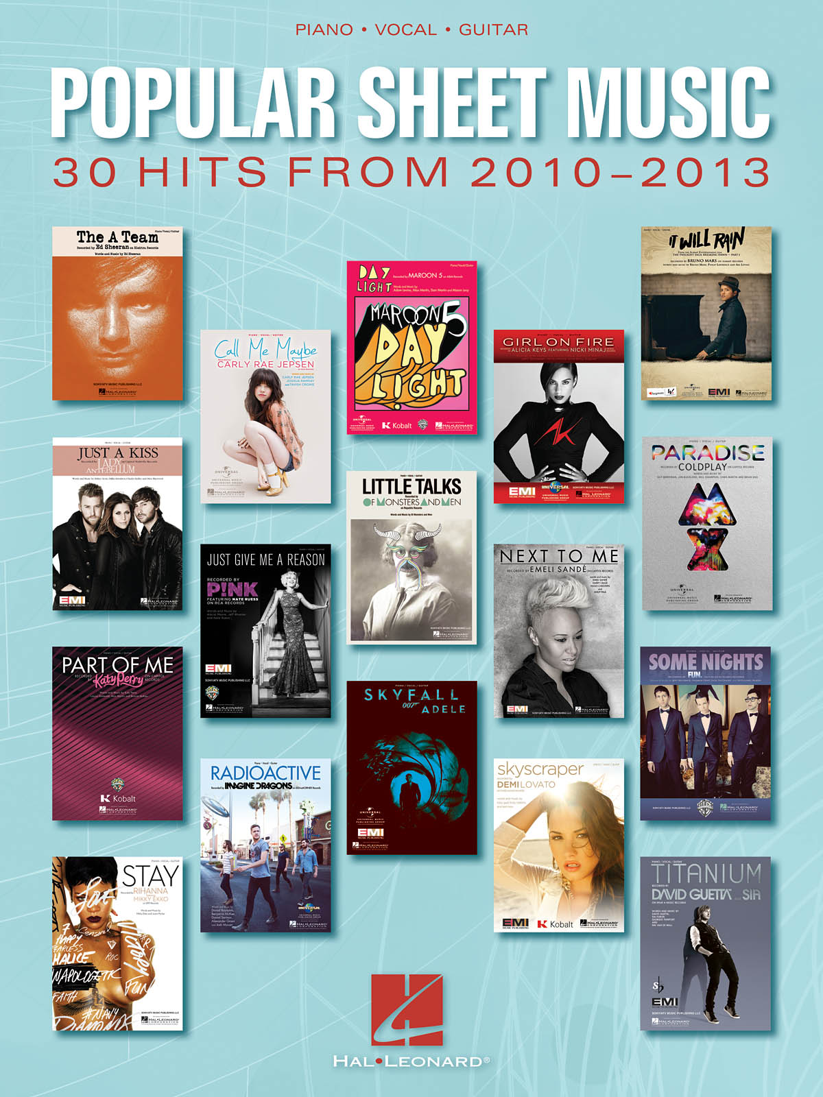 Popular Sheet Music: 30 Hits From 2010-2013