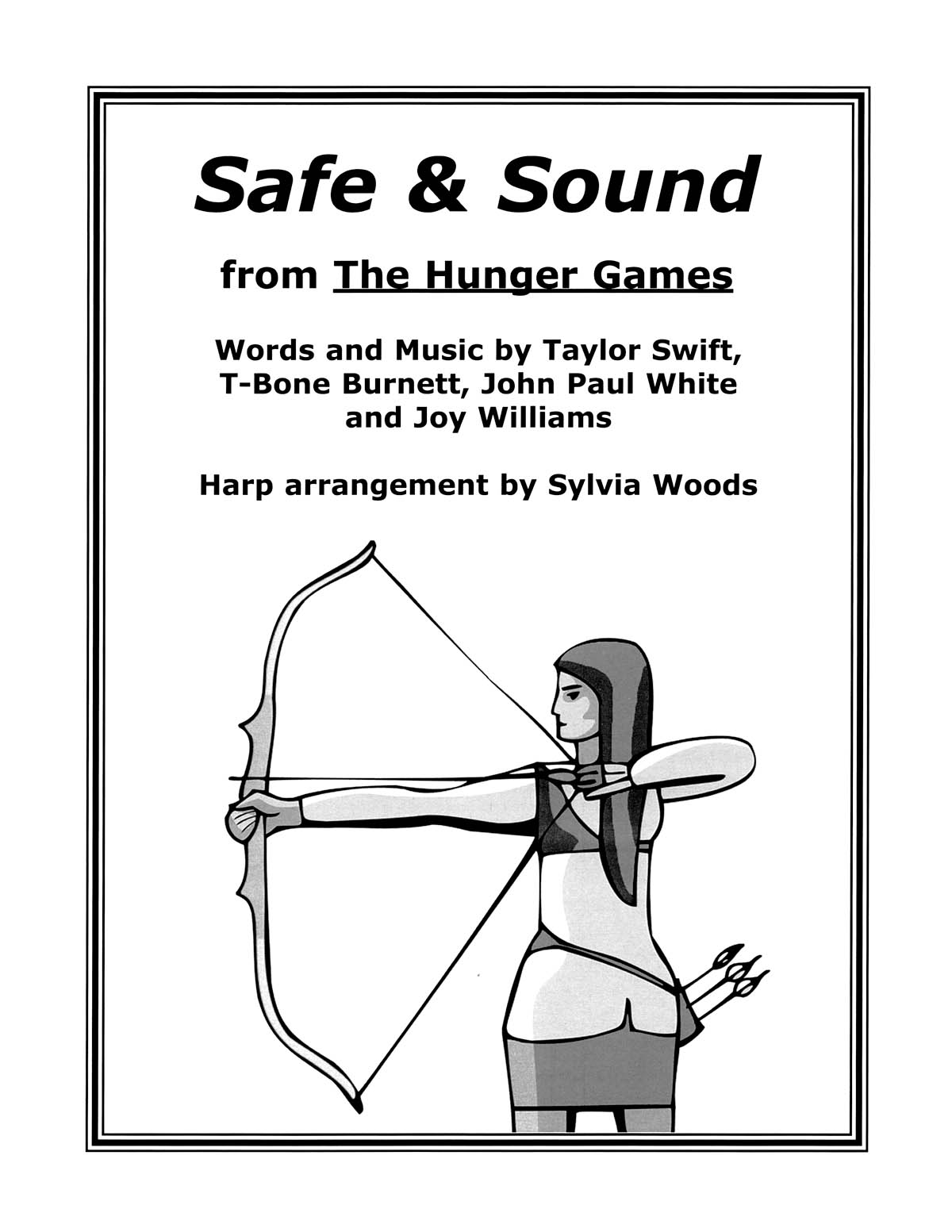 Safe & Sound from The Hunger Games(Arranged fuer Harp)