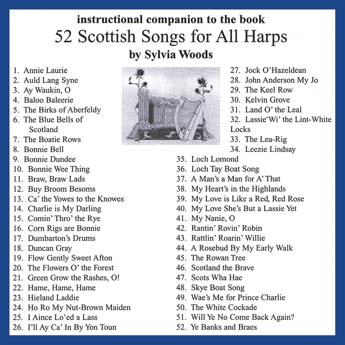 52 Scottish Songs For All Harps(Companion CD to the Songbook)