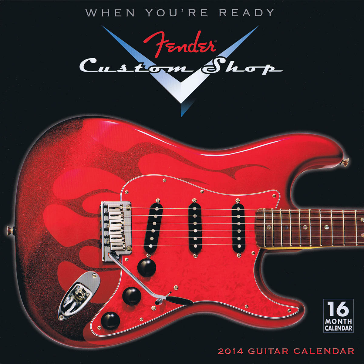 Wall Calendar 16 Months Fender Custom Shop 2014