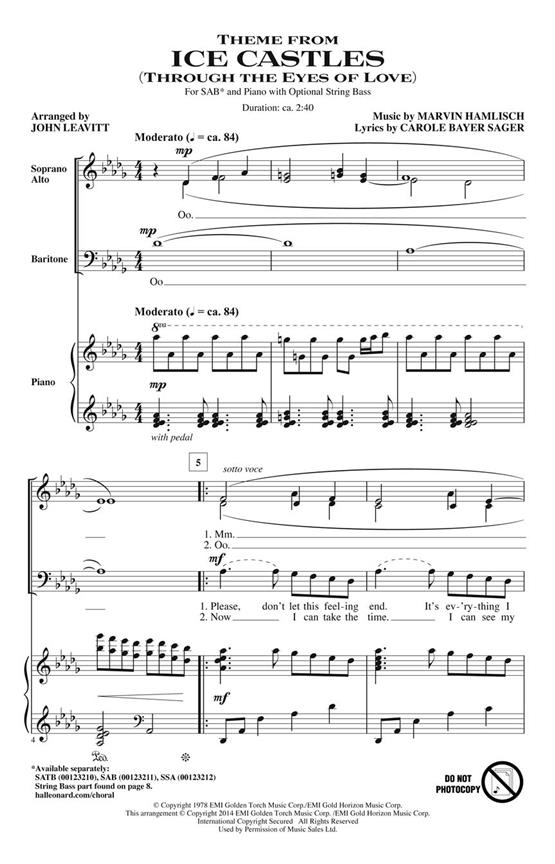 Theme from Ice Castles (Through the Eyes of Love)