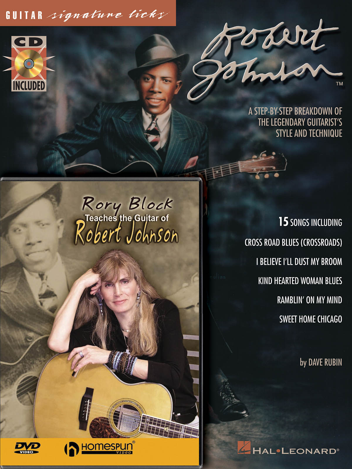 Robert Johnson Bundle Pack(Robert Johnson Signature Licks and Rory Block Teaches the Guitar ofuerober