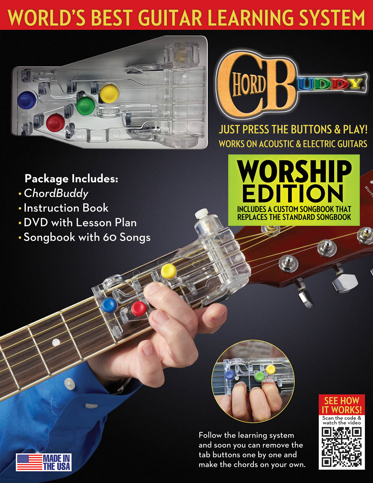 ChordBuddy Guitar Learning System-Worship Edition
