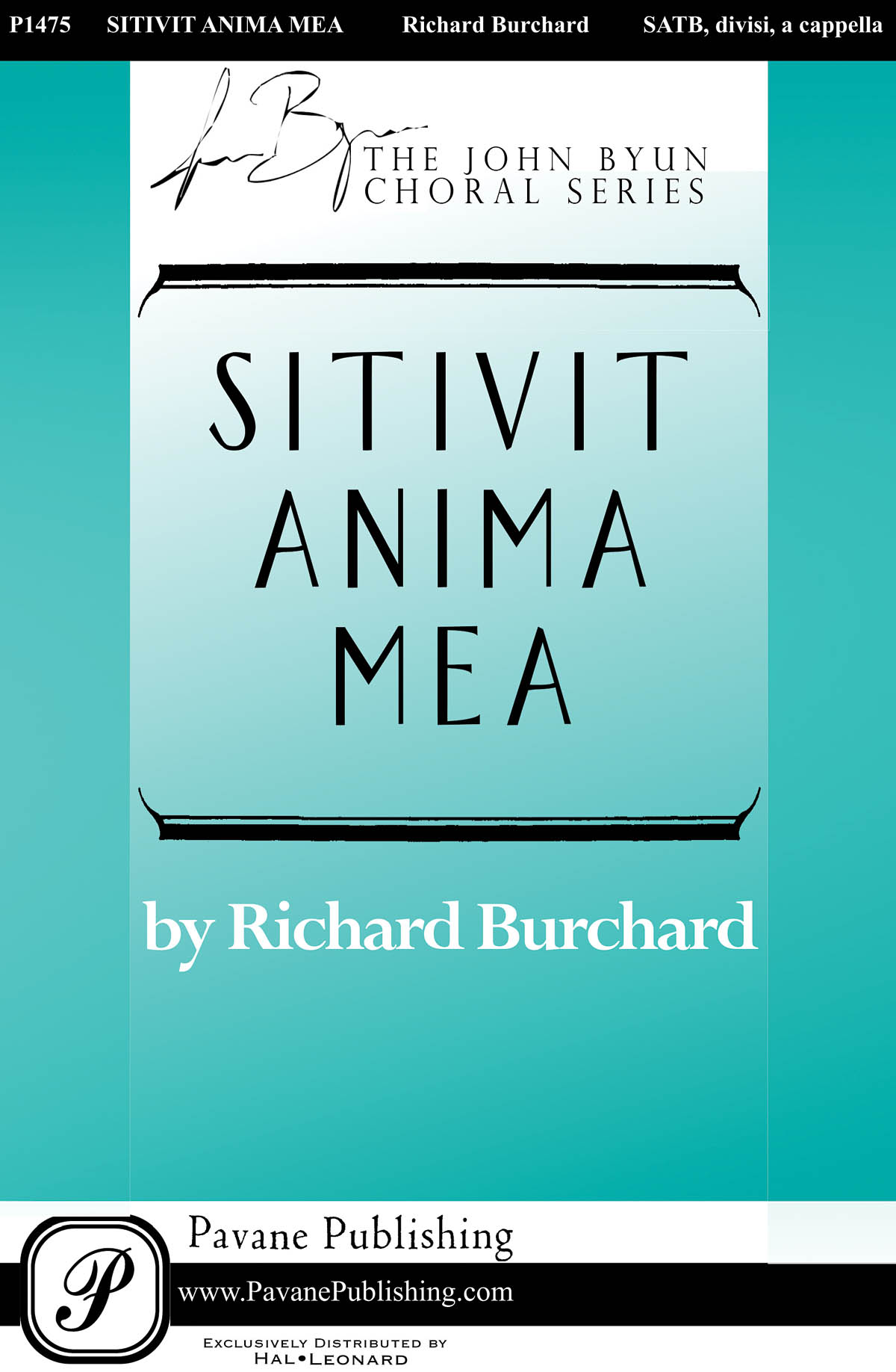 Sitivit Anima Mea (SATB)