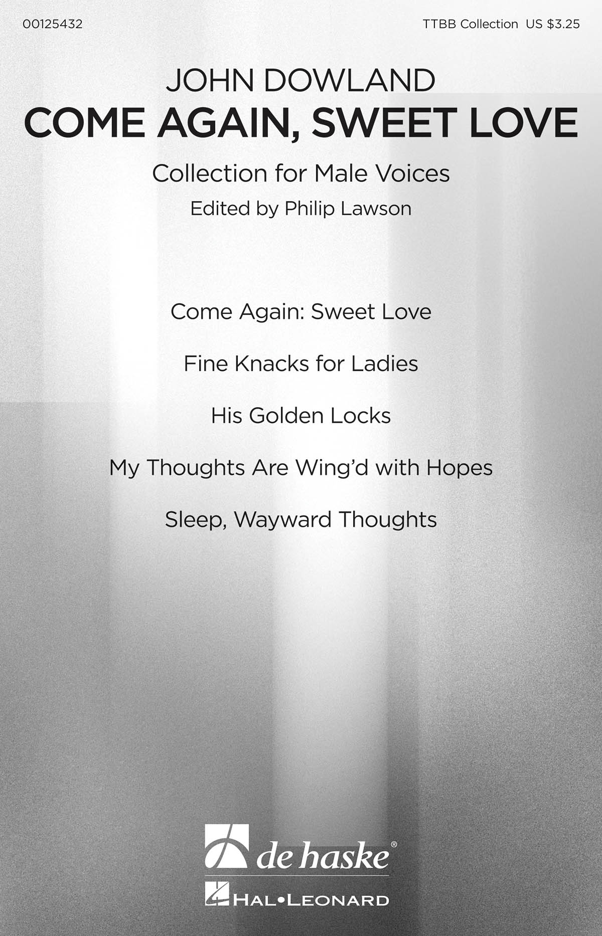 Come Again, Sweet Love(Collection fuer Male Voices)