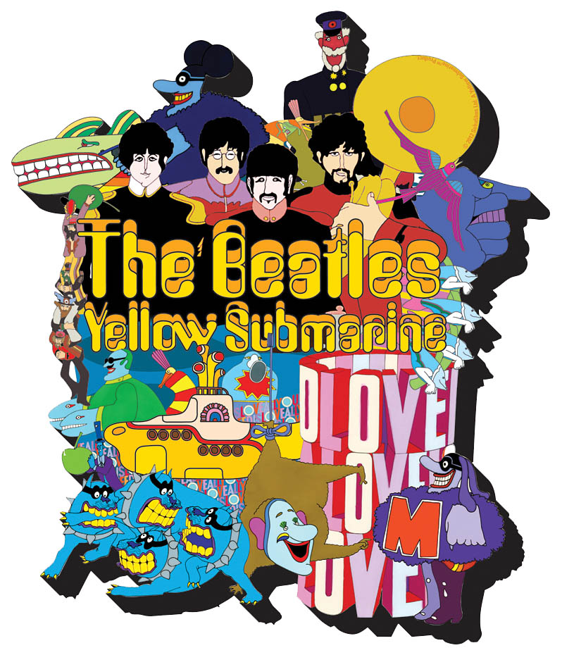 The Beatles Yellow Submarine Chunky Magnet