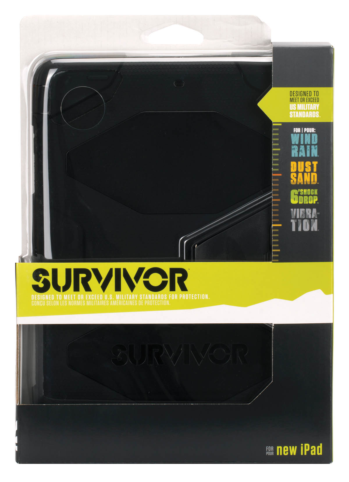 Survivor case fuer iPad Air- Black