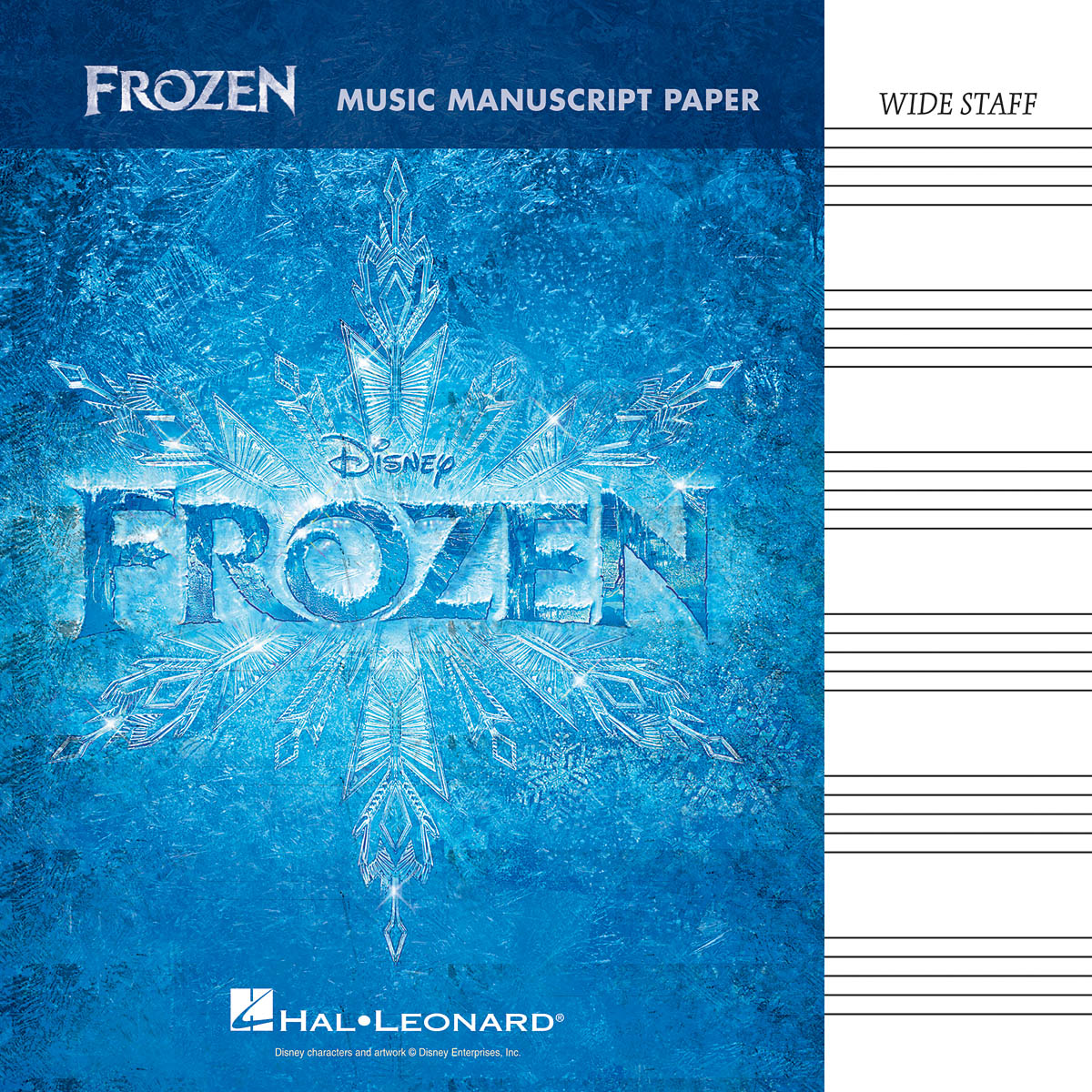 Frozen: Music Manuscript Paper (Wide-Staff)