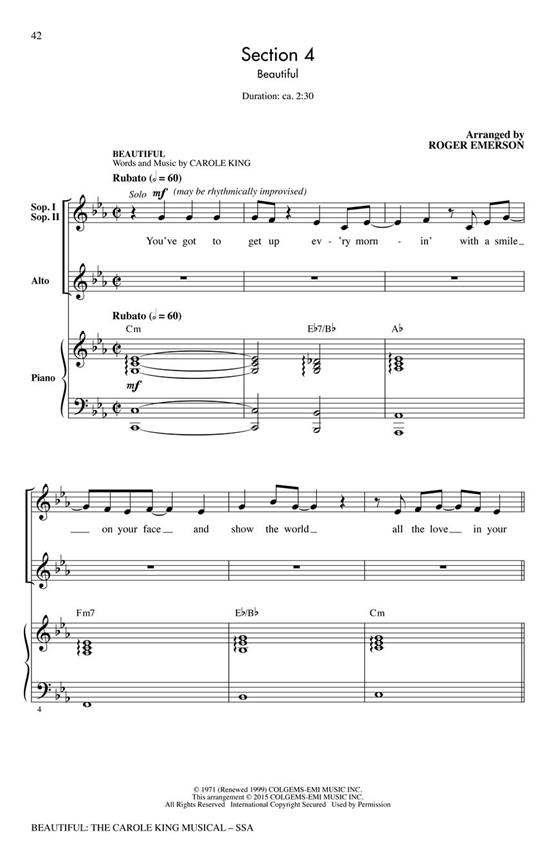 Beautiful: The Carole King Musical (SSA)