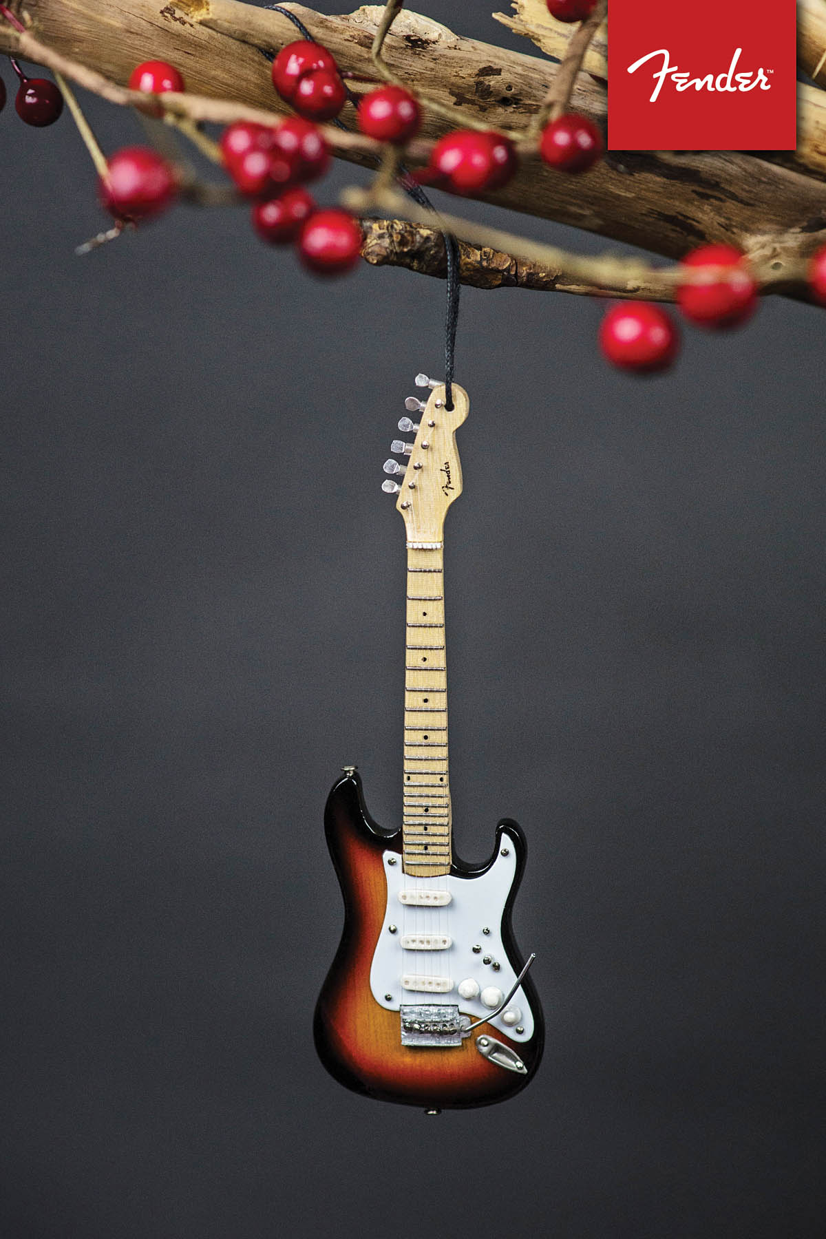 Fender Sunburst Strat - 6 Inch. Holiday Ornament