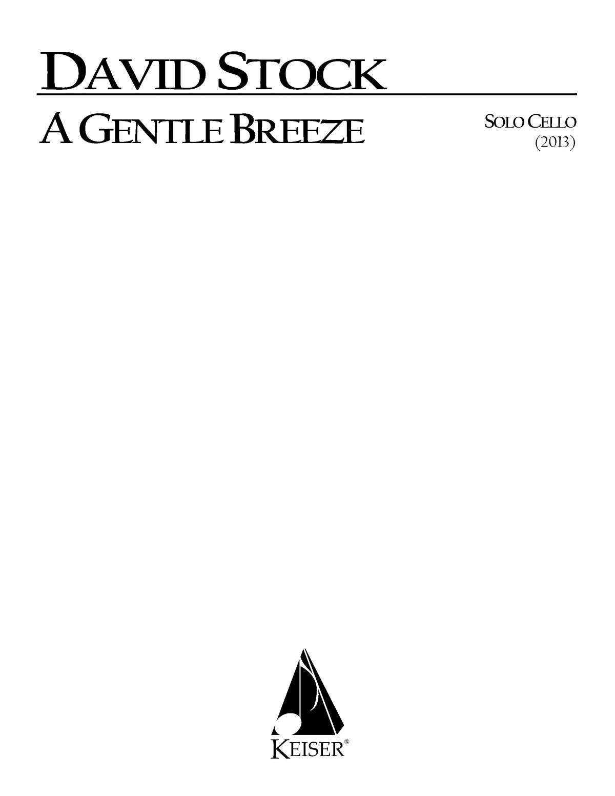 A Gentle Breeze for Solo Cello