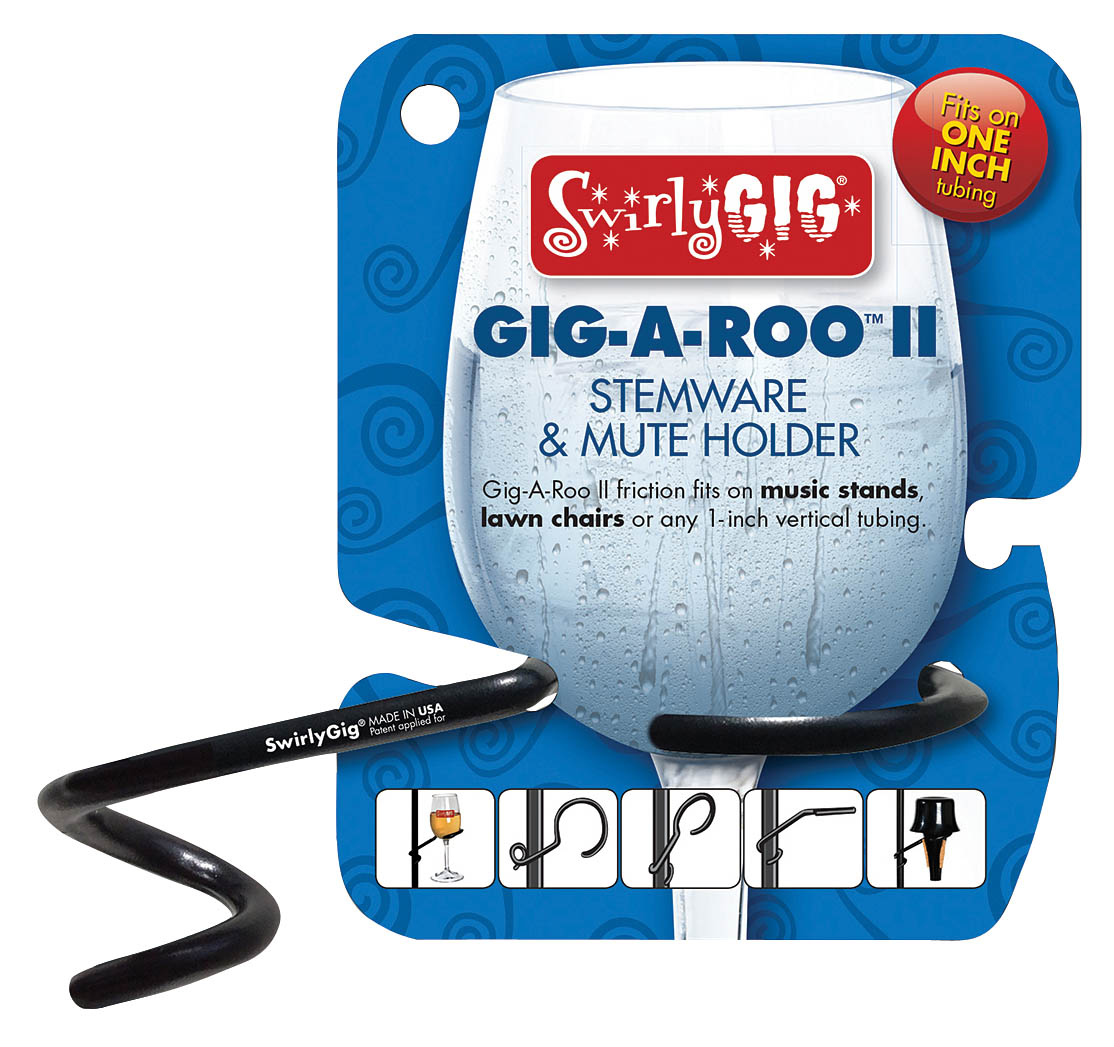 SwirlyGig Gig-A-Roo - Stemware & Mute Holder 1″