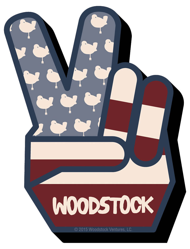 Woodstock Peace - Chunky Magnet