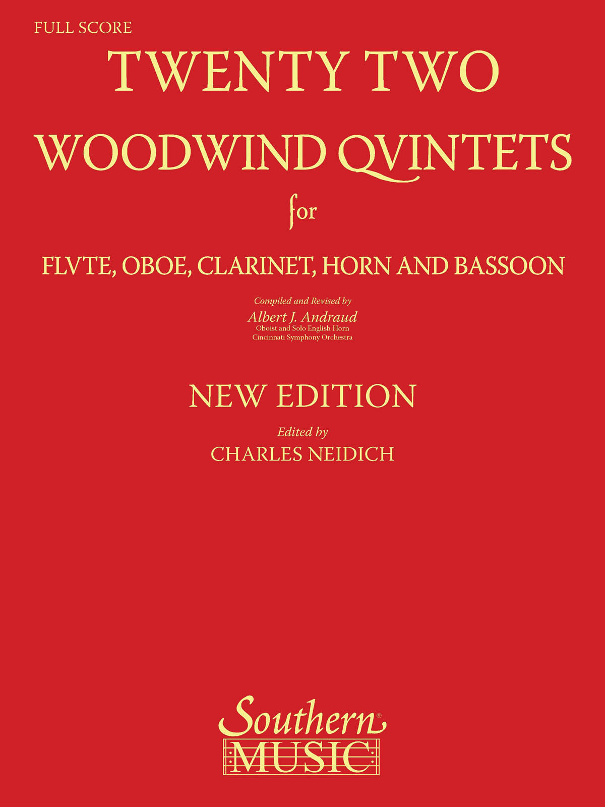 Albert Andraud: 22 Woodwind Quintets - New Edition