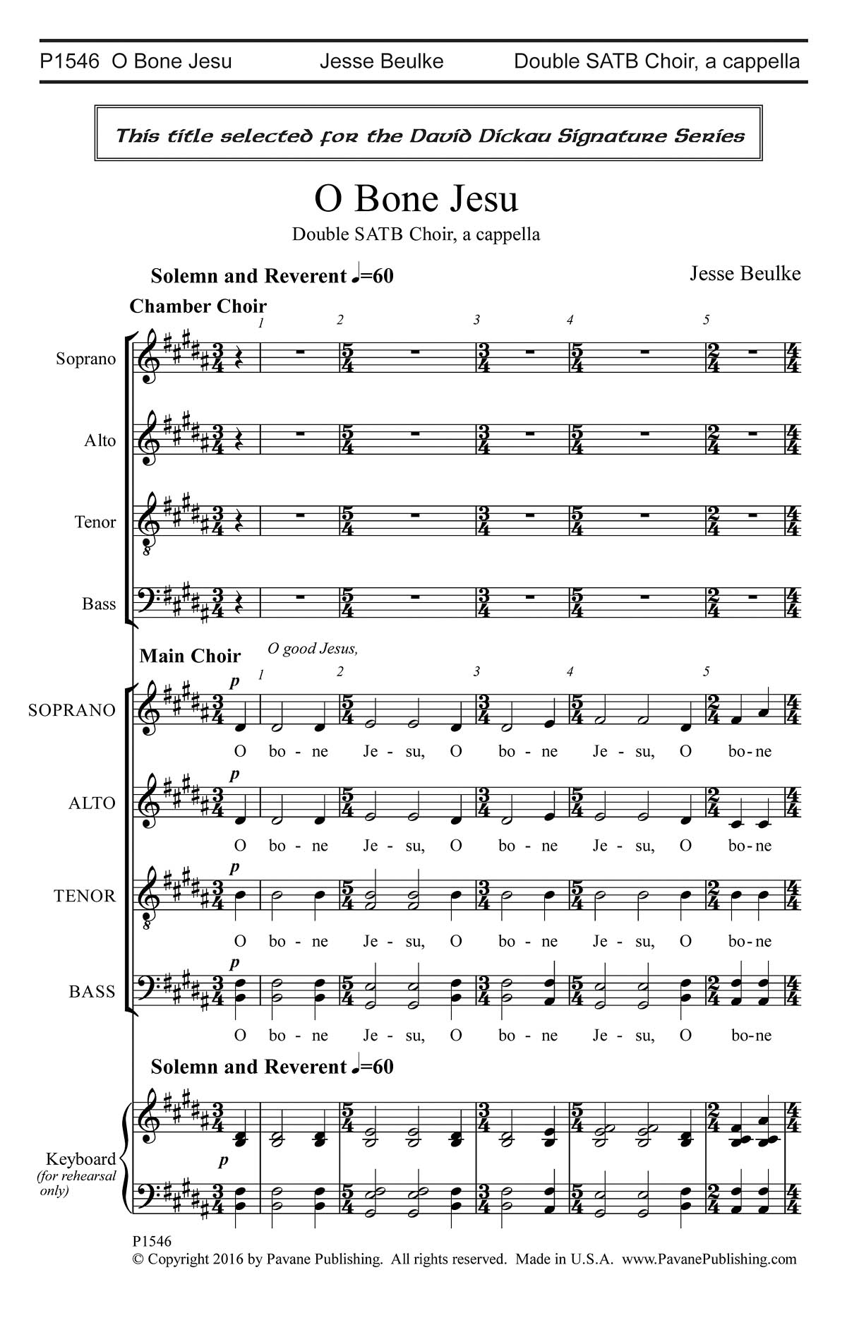 O Bone Jesu