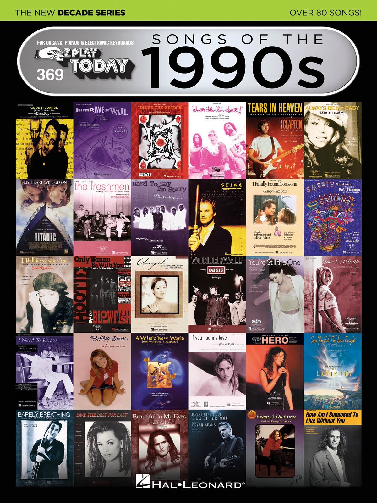 E-Z Play® Today Volume 369: Songs of the 1990s The New Decade Series