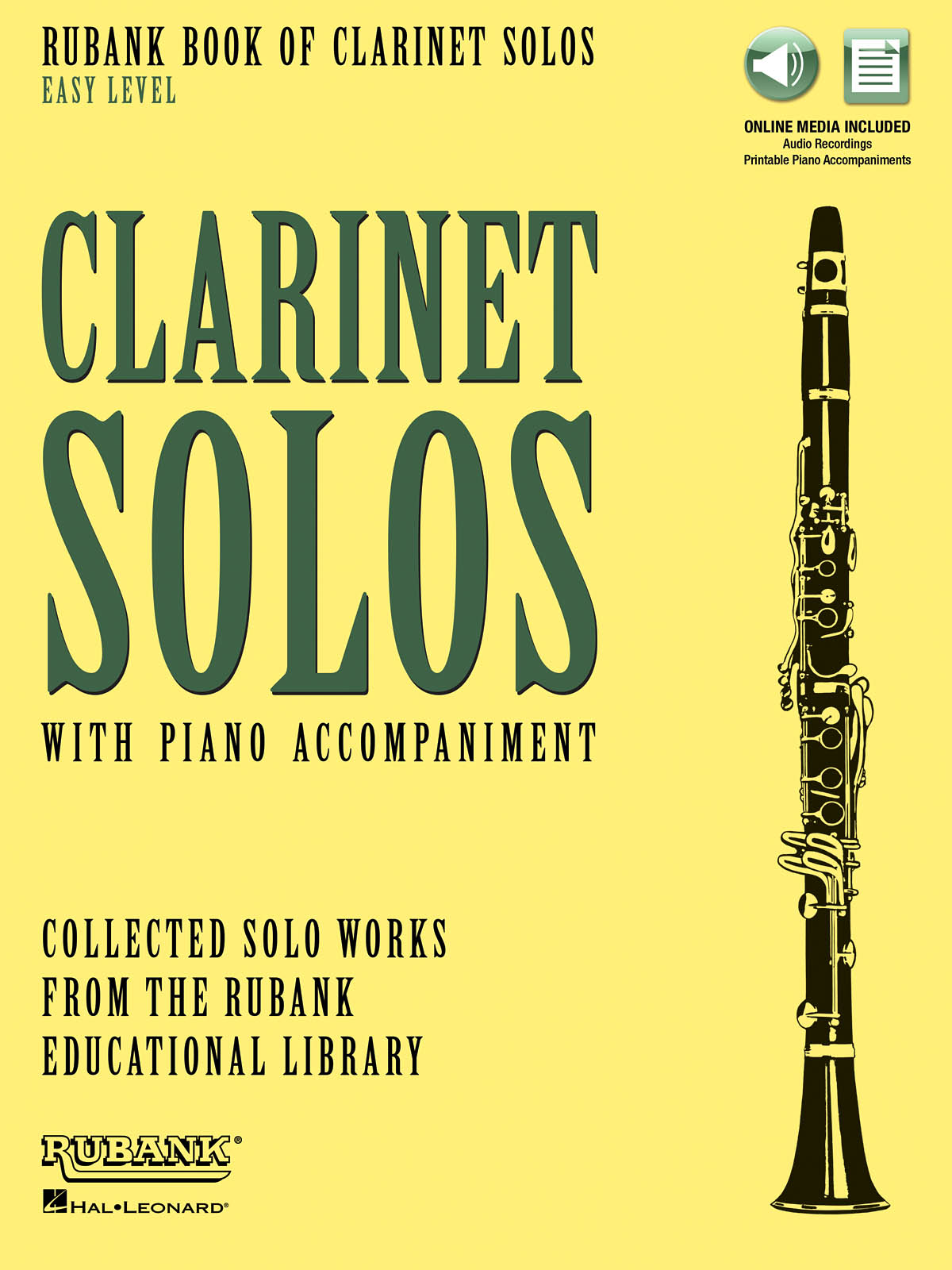 Rubank Book of Clarinet Solos Easy