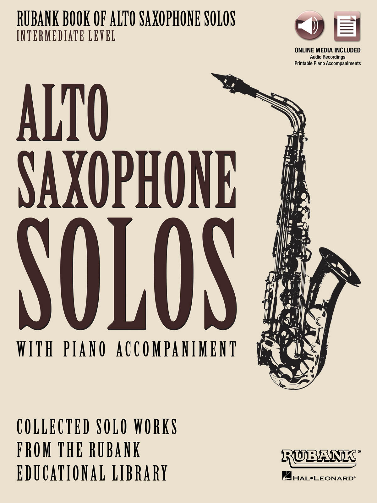 Rubank Book of Alto Saxophone Solos Intermediate