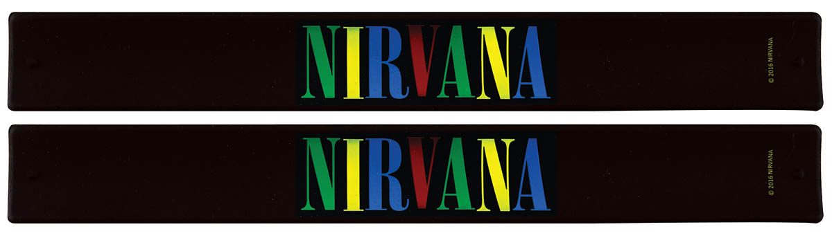 Nirvana Slap Band 2-Pack - Multi Color Logo