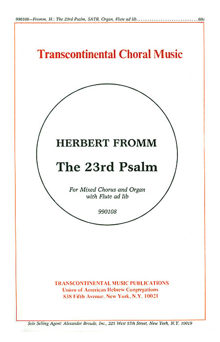 Herbert Fromm: The 23rd Psalm (SATB)