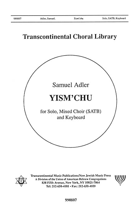 Samuel Adler: Yism'chu (SATB)