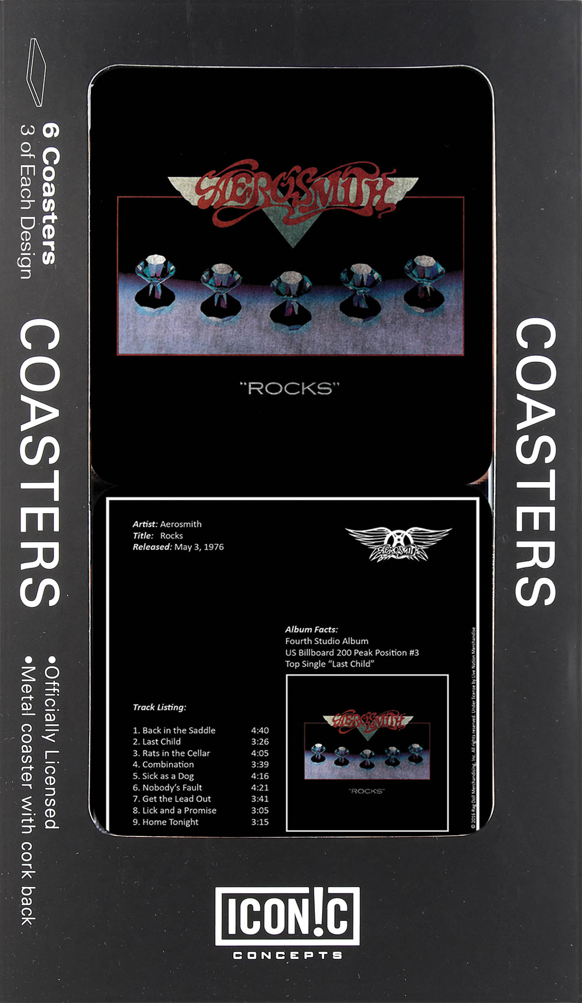 Aerosmith - Permanent VacationTin Coaster Set