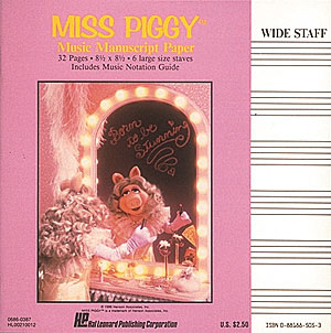 Miss Piggy Manuscript Paper