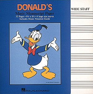 Donald's Music Manuscript Paper