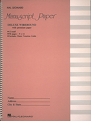 Deluxe Wirebound Premium Manuscript Paper