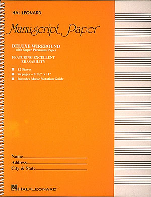 Deluxe Wirebound Super Premium Manuscript Paper(Gold Cover)
