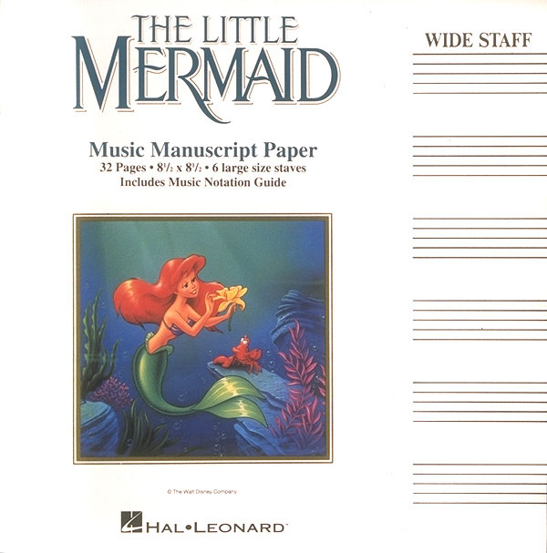 The Little Mermaid Music Manuscript Paper