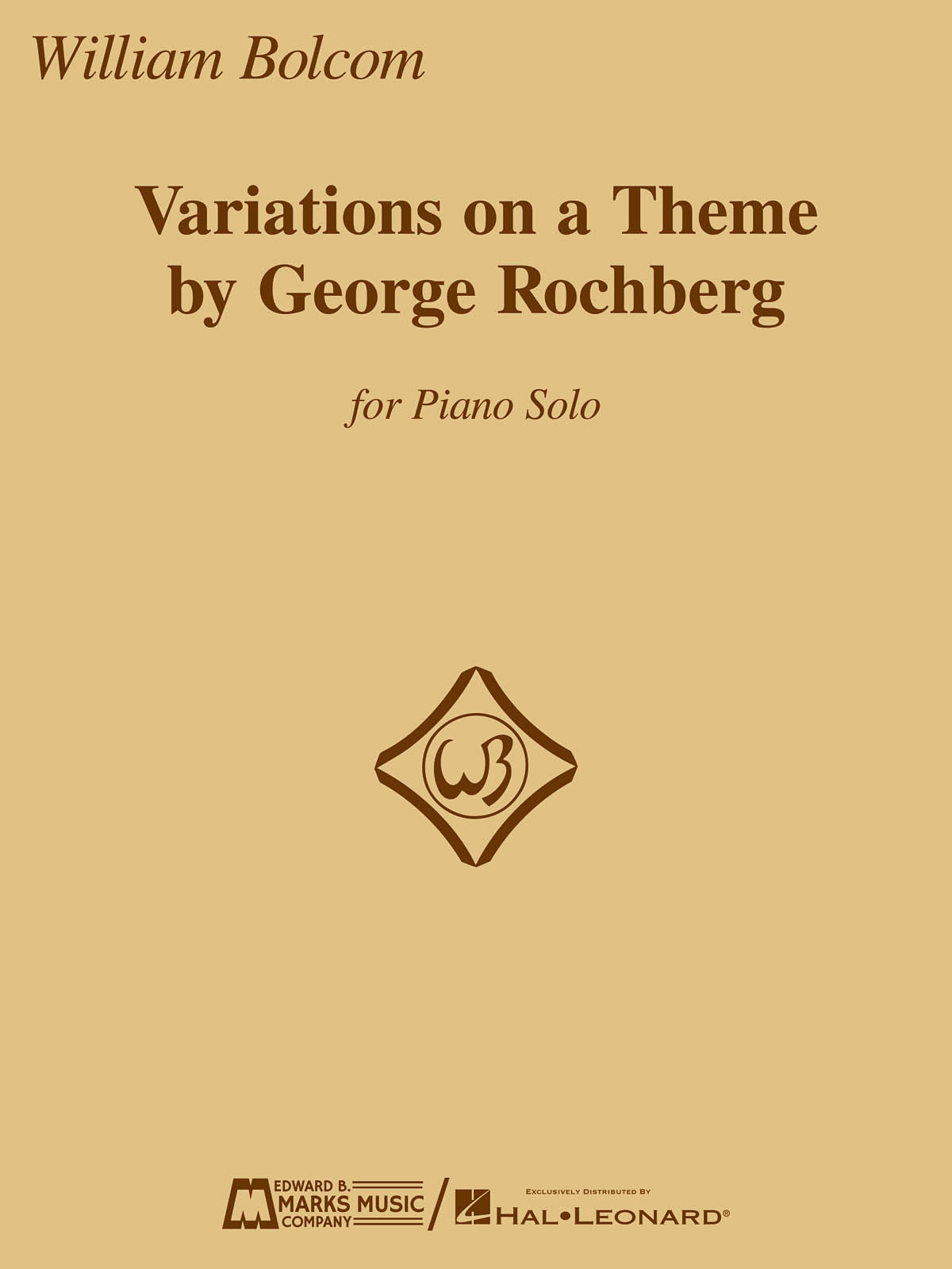 William Bolcom: Variations on a Theme by George Rochberg