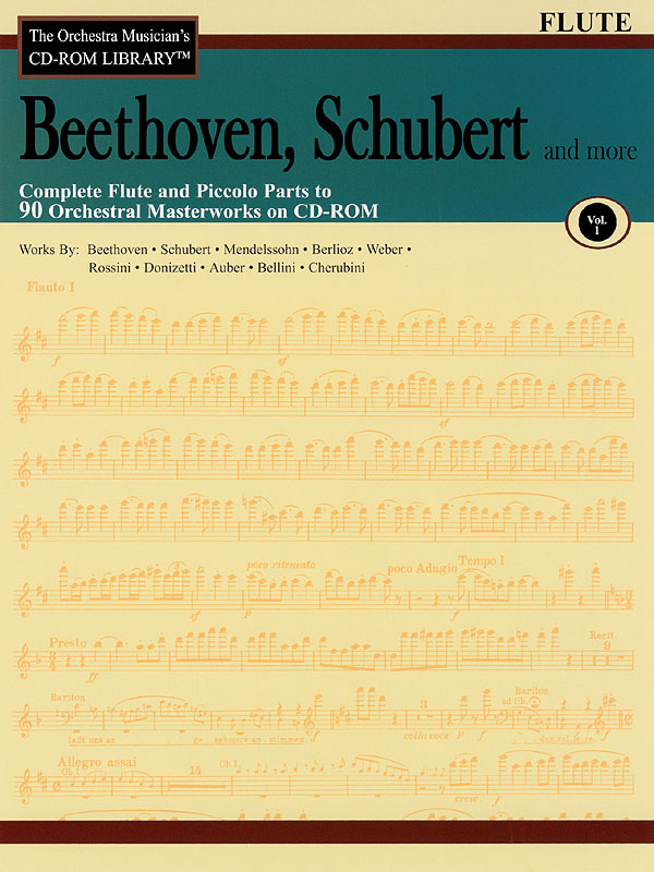 Beethoven, Schubert & More - Volume 1(The Orchestra Musician's CD-ROM Library - Flute)