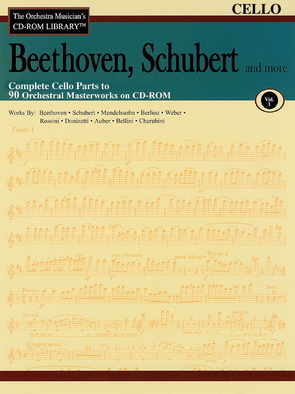 Beethoven, Schubert & More - Volume 1(The Orchestra Musician's CD-ROM Library - Cello)