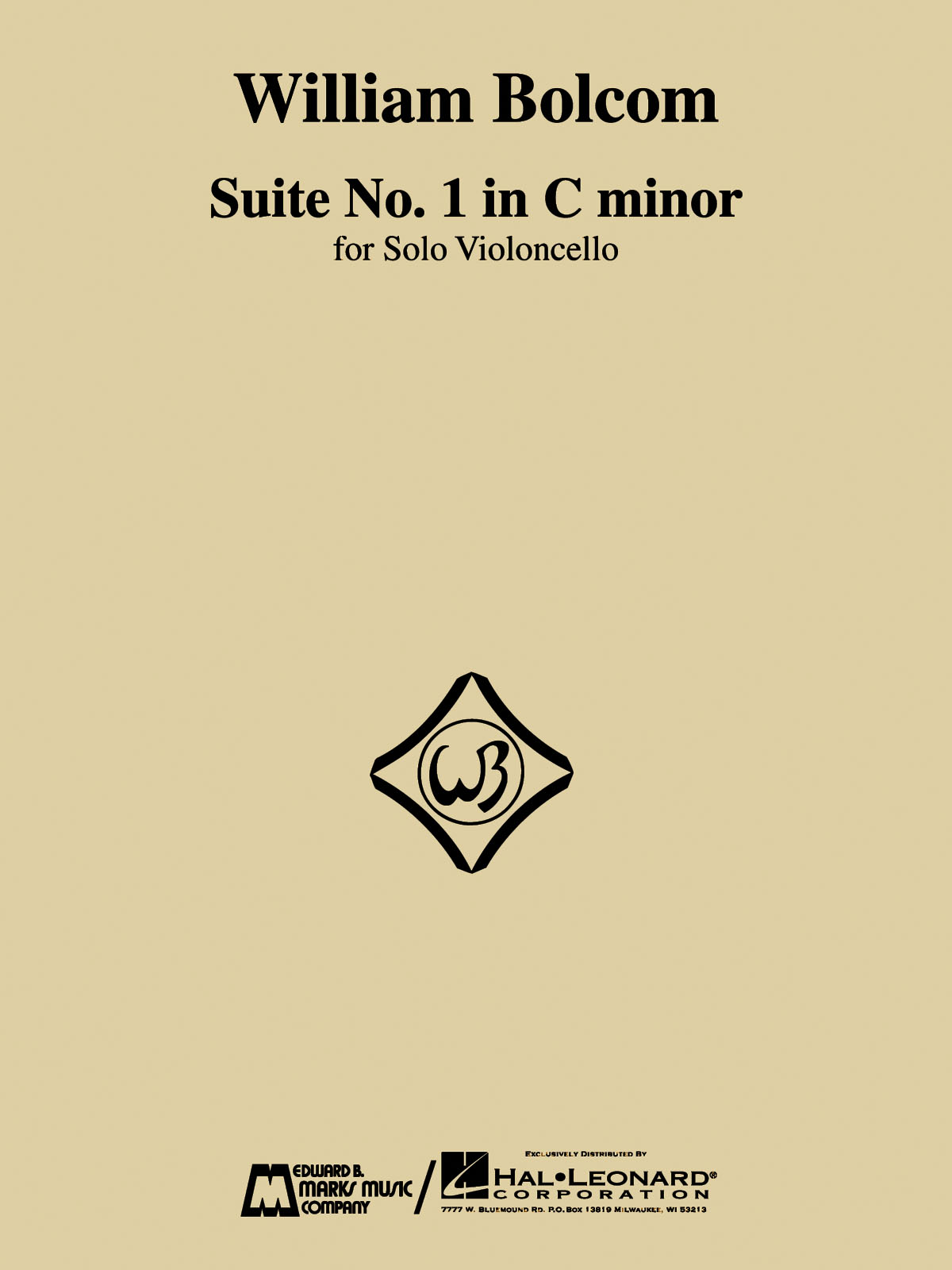 William Bolcom - Suite No. 1 in C Minor(fuer Solo Violoncello)