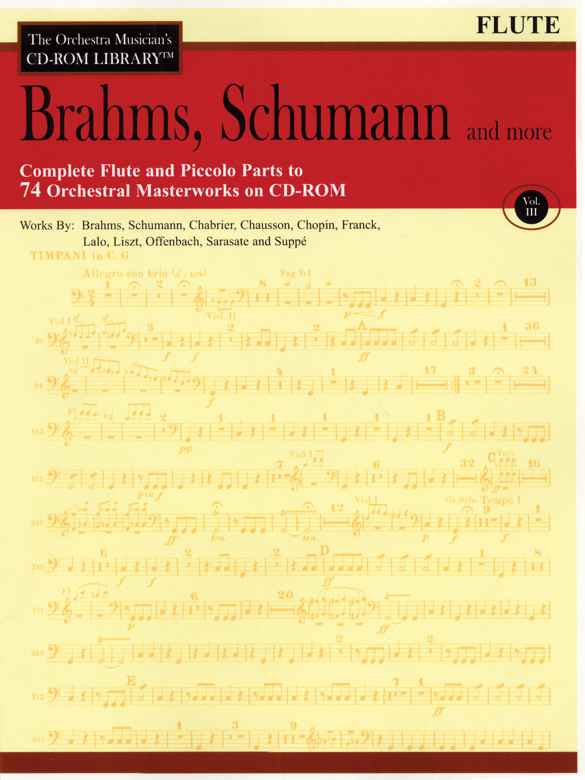 Brahms, Schumann & More – Volume 3(The Orchestra Musician’s CD-ROM Library – Flute)