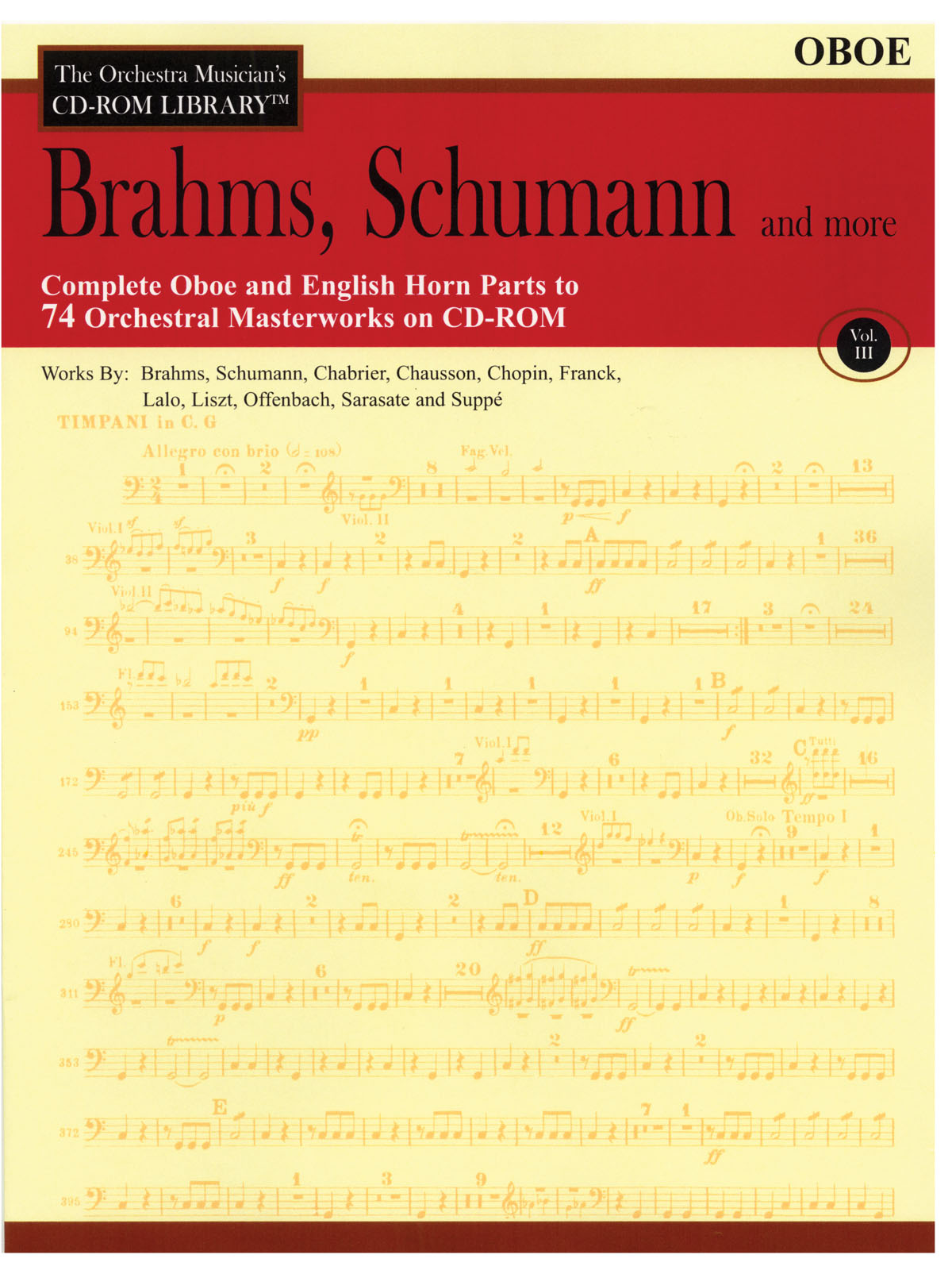 Brahms, Schumann & More - Volume 3(The Orchestra Musician's CD-ROM Library - Oboe)